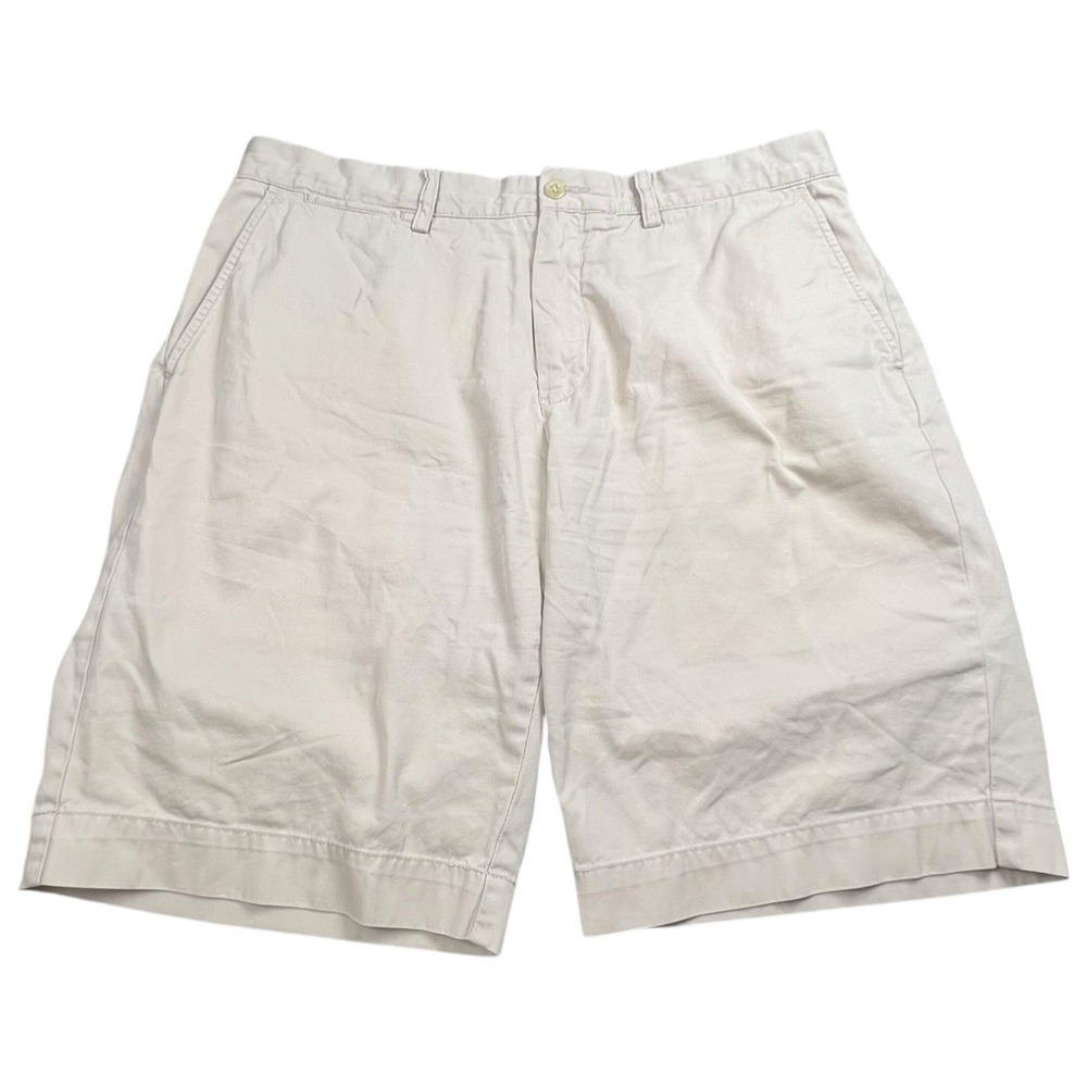 Polo Ralph Lauren Mens 36 Beige Classic Fit 10" Inseam Chino Shorts Preppy